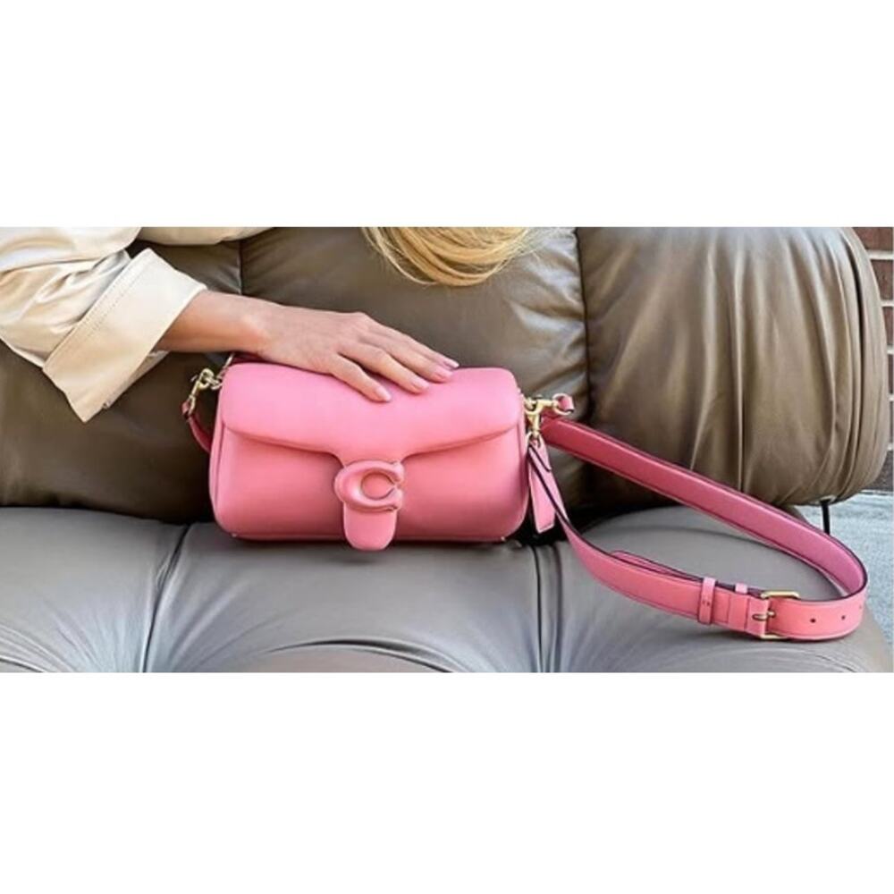 Coach C0772 Tabby Pillow Taffy Pink Gold Hardware Shoulder Bag - Pre-Owned